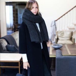 Emerson Fry Big Knit Scarf in Iron